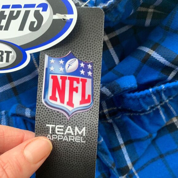 NFL Los Angeles Chargers Sleep Pajamas Flannel Pants Mens 4XL NWT Blue Plaid - Picture 4 of 8